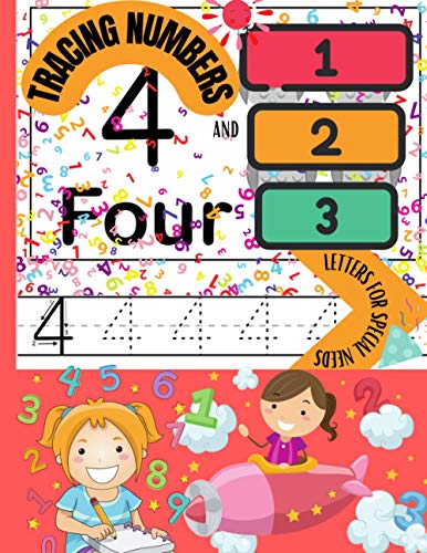 Tracing numbers and letters for special needs: Tracing numbers for kids ages 3-5