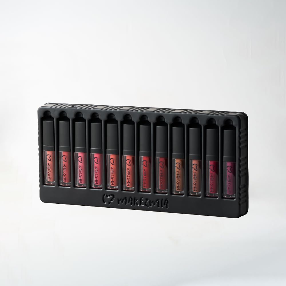 MAKEZMIA COSMETICS JUST A KISS Liquid Matte LIPSTICK SET 12 PCS 2 Ml