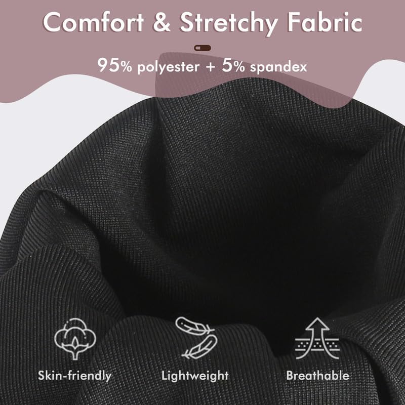 MANCYFIT Pettipants Half Slip for Women Shorts Culotte Split Bloomers Loose Pajama Pants 4" Inseam - Image 2