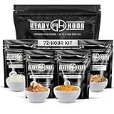 Ready Hour 72-Hour Emergency Food Kit Sample - Survival Meals Variety Pack for Disaster Prep, Freeze-Dried/Dehydrated Camping Food, Bug Out Bag MRE Alternative, Preparedness & Power Outage Supplies