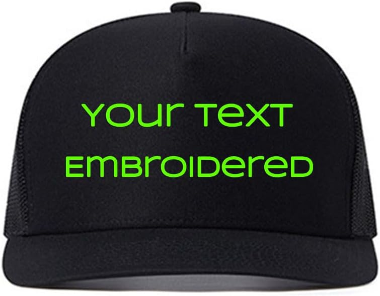 Custom Trucker Hat Add Your Own Personalized Text, Custom Hats Embroidered Baseball Hat for Men Women, Adjustable