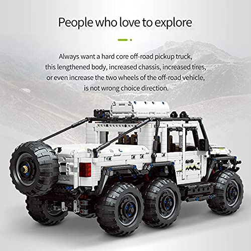 LOTSOFUN Technik 6x6 Geländewagen, Off Road Monster Truck Kompatibel mit Lego Technic - 2957 Teilen - Statische Version – Bild 3