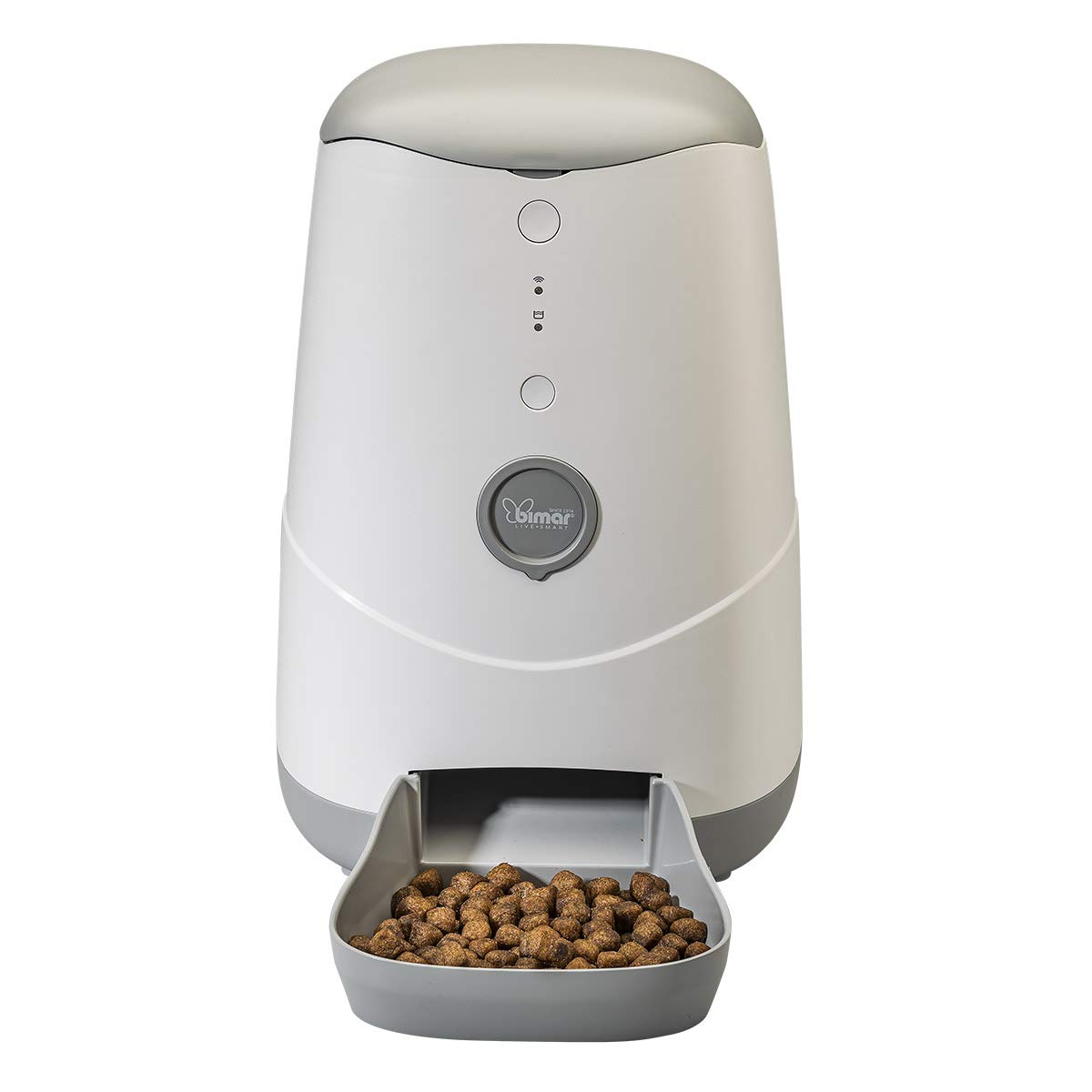 HI.PET PDE3S Distributore cibo gatti e cani intelligente Smart WiFi, dispenser automatico cibo animali Crocchette e Croccantini, Compatibile iOS Android, programma quantita' giornaliere o settimanali