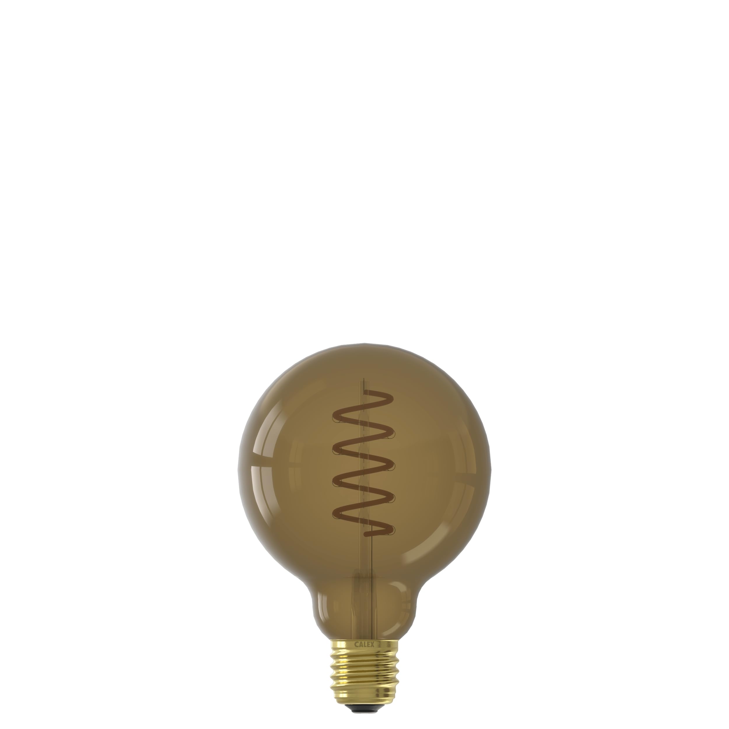 CALEX LED Lampe E27, G95, Spiralförmig Filament, Vintage Rustikal, Warmweiß Licht, dimmbar, 3er Pack