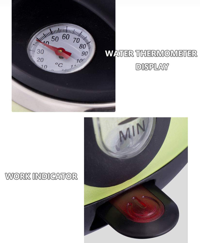 Czajnik elektryczny ADITAM 1,7 litra, czajnik ze stali nierdzewnej 1850 W, regulacja temperatury 7 plików Double the comfort