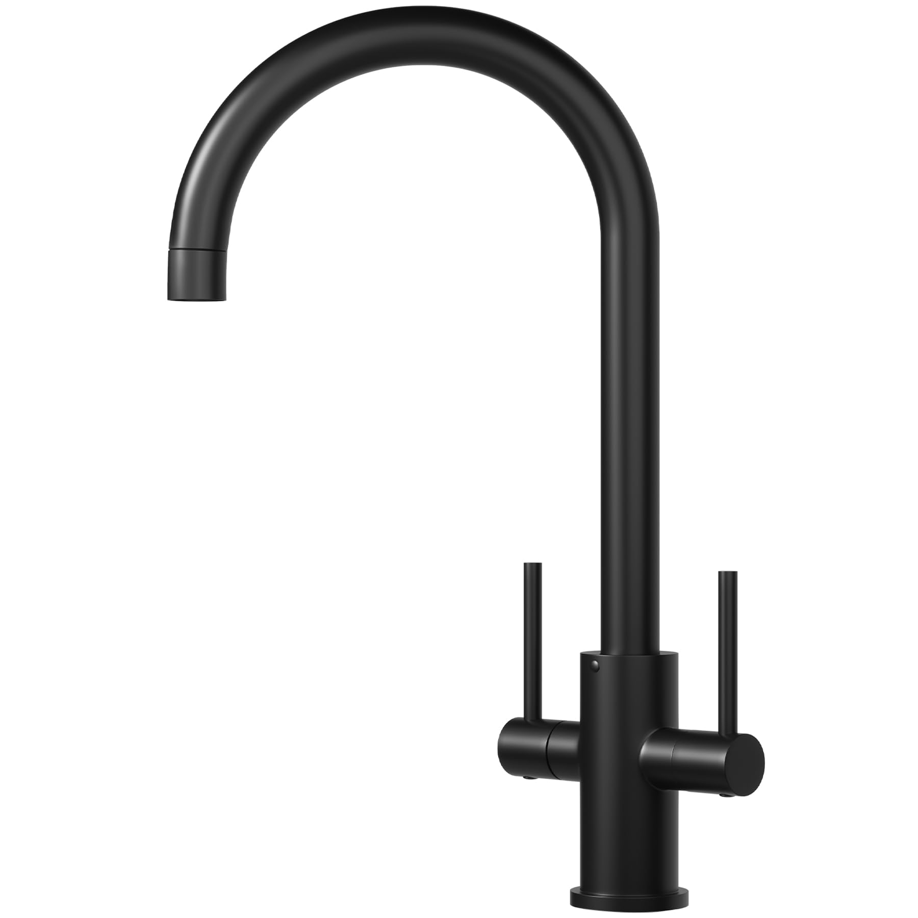 Kitchen Mixer Tap, Monobloc Kitchen Sink Tap 1 Hole, High Arc 41cm Total Height，Kitchen Taps with Dual Lever, 360 Swivel, Polished Chrome, Suitable for Kitchens (Onyx)