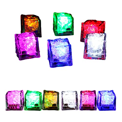 Zhangpu Juego de Juguetes LED Coloridos para Piscina de Buceo con Sensor de Líquido para Regalos de Fiesta en la Piscina, 12 Piezas de Hielo Brillante para Nadar, Juego de Juguetes para Lanzar Buceo