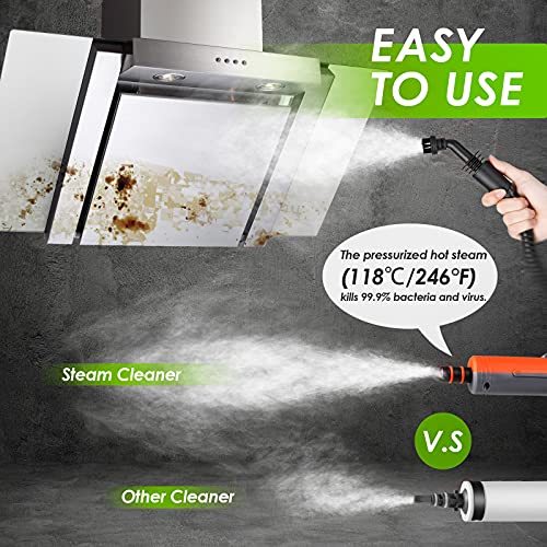 Limpiador-a-Vapor-de-Mano-1200W-Vaporeta-de-Limpieza-Hogar-con-Tanque-de-450ml-y-9-Accesorios-Vaporeta-de-Mano-de-Alta-Presion-para-Hogar-Cocina-Bano-Alfombras-Ropa-Cortinas