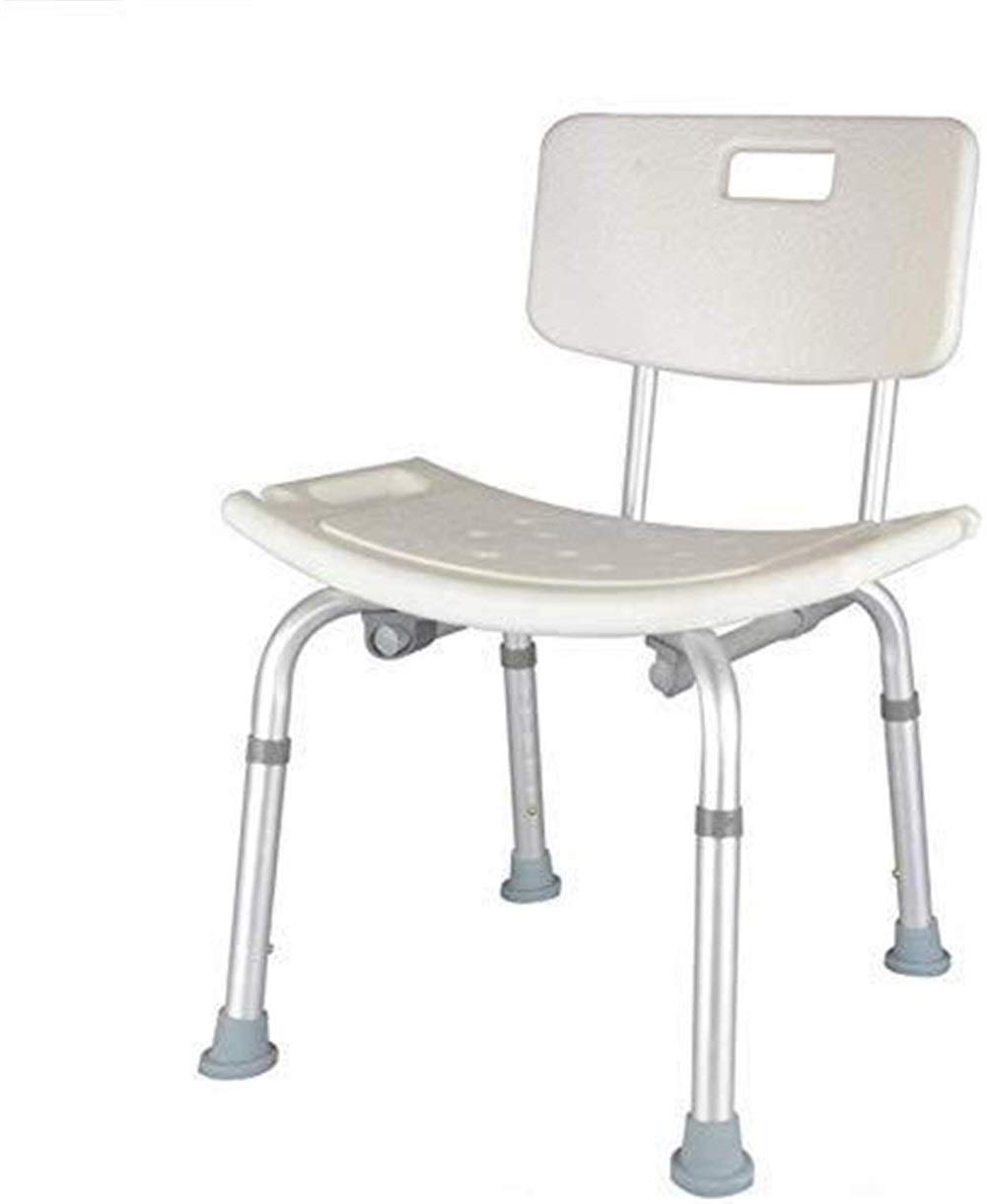 Tabouret de douche ergonomique portable avec dossier confortable