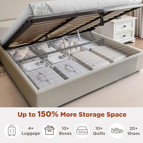 upholstered king bed frame System