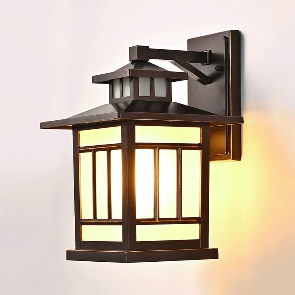 Applique murale industrielle carrée luminaire intérieur et extérieur pour garage et terrasse