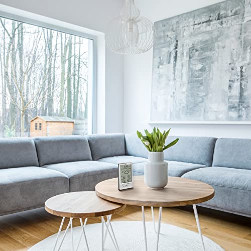 TFA Dostmann Funk Wetterstation Xena, 35.1162.54, mit Außensensor, Innen und Außentemperatur, mit Wettervorhersage, inkl Funkuhr, Luftfeuchte, zum Stellen/Hängen, silber - Image 6