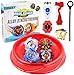 OBEST Kampfkreisel Set Battling Tops Kreisel Metal Grip Set Kampfkreisel mit 4D Box mit 4 Gyros Master Wirbelwind Gyros, Bey Kinder Spielzeug für Kinder, Weihnachten, Geburtstag (4 Stück)