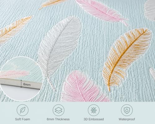 Image of Barebeauty 70 x 70 CM Brick Wallpaper 3D Wall Panel | Self-Adhesive Waterproof Foam Wall Sticker | Peel & Stick Decor for Home, Bedroom & Living Room (Pack of 4, 21.08 Sq. Ft. Approx)