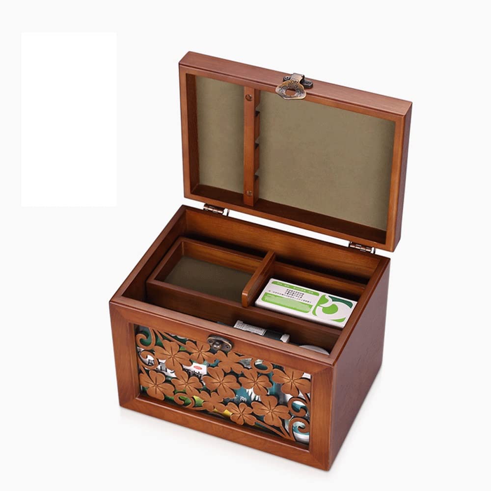 Erste Hilfe Set/Verbandskasten Holz Medical Box Erste Hilfe Box Container Box Tragbare Aufbewahrungsbox Familie Erste-Hilfe-Kit Retro Medizin-Box Familienmedizin Box
