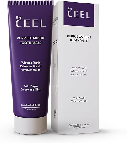 Miniatura 2 de The Ceel Pasta de dientes morada para blanquear los dientes con carbón púrpura  Pasta de dientes púrpura para blanquear los dientes  Pasta dental