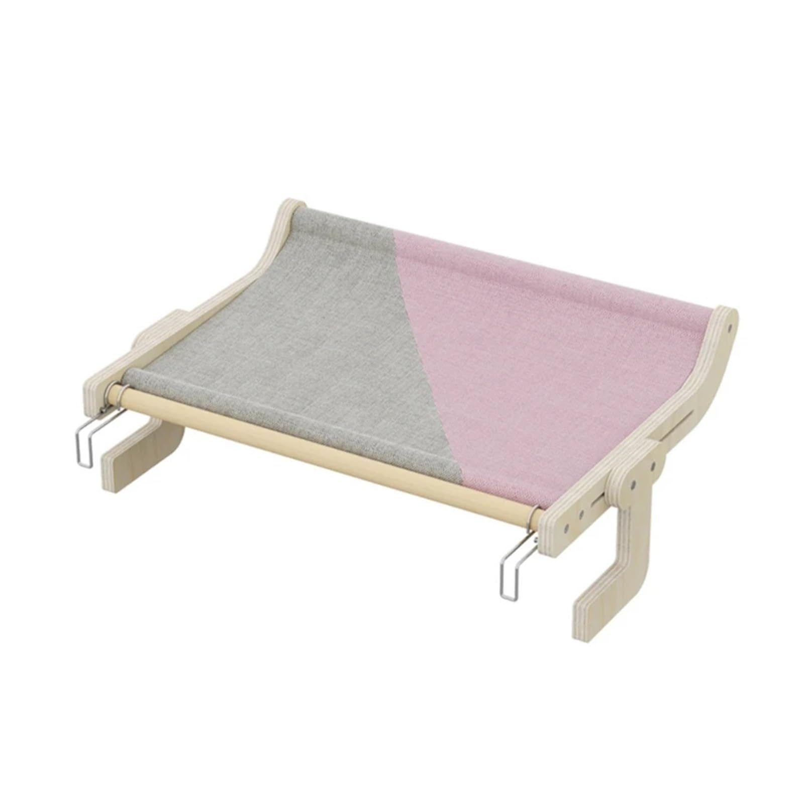 Jednowarstwowy Hamak Dla Kotów Oszczędność Miejsca Koty Artykuły Zwierząt Wygodne Łóżko Hamak Dla Kota(Gray pink)