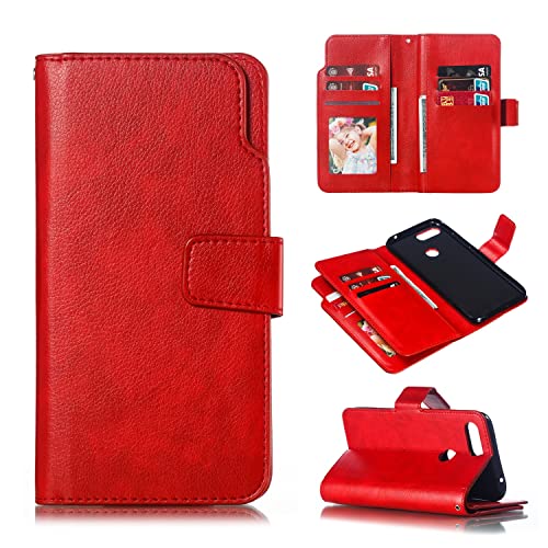 Capa flip para smartphone para Xiaomi Mi 8 Lite Remium Capa carteira de couro PU com suporte e aba,