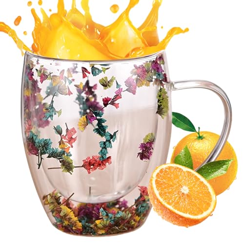 Générique Cappuccino Mug - 350ml Double Wall Glass | La...