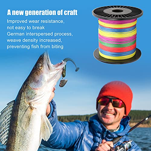 Agatige PE-Angelschnur, 500 m Korrosionsbeständigkeit PE-Geflechtschnur für Süßwasser-Salzwasserfischen – Bild 5