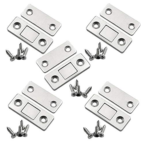 Preisvergleich Produktbild YUOIP® Magnetische Türschnäpper ultradünn Magnetverschlüsse für Möbel, Küchen- und Kleiderschränke, 5 Stück