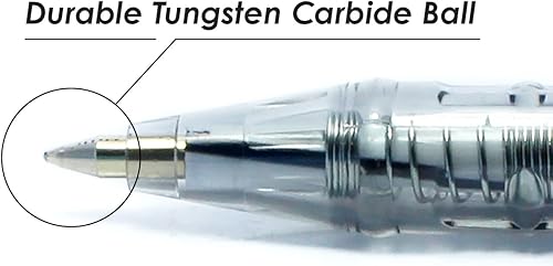 Miniatura 3 de Bolígrafos de tinta negra, punta fina de 0.020 in, paquete de 50 unidades, escritura rápida y suave, bolígrafos para escuela, suministros de oficina