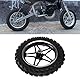 Hinterrad, Pocket Bike Hinterrad, Motorrad-Hinterreifen, Scheibenbremsrad Ersatzräder für Hinterrad-Scooter 2,5‑10 Hinterrad Stahllegierung Ersatz für Mini Pocket Bike Motorrad (Schwarz)