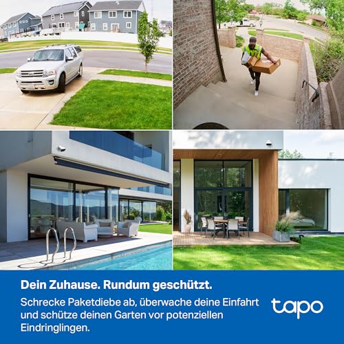 Tapo C400 Außenkamera Akku | Überwachungskamera aussen mit 1080p-HD-Video, WLAN, Nachtsicht, witterungsbeständig, microSD-Karte bis zu 512 GB, Zwei-Wege-Audio 3