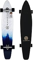 Vista 9 de Magneto 44 inch Kicktail Cruiser Longboard Skateboard Bamboo and Hard Maple Deck Made for Adults, Teens, and Kids