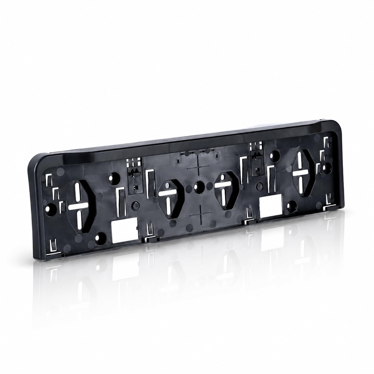 Portamatrículas LED Profesional con Iluminación, 4 Pilotos Leds Blancos Integrados en Soporte, 12V/24V, Sistema de Cambio Rápido sin Herramientas para Camiones, Remolques y Caravanas Homologado