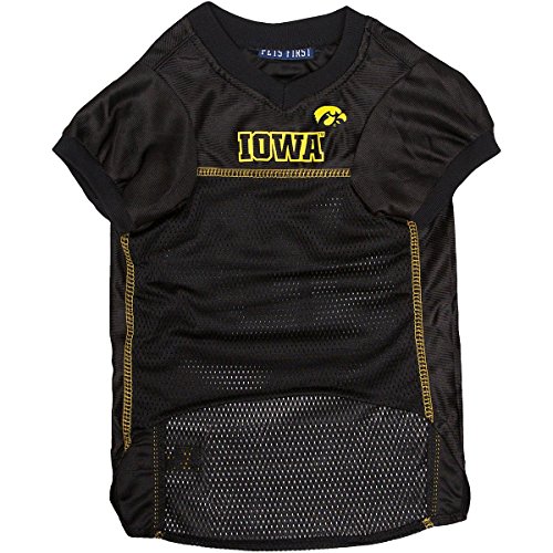 Image of Pets First Collegiate University of Iowa Hawkeyes Dog Mesh Jersey, Medium