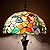WERFACTORY Tiffany Floor Lamp Hummingbird Amber Stained Glass Standing Reading Light 16X16X64 Inches Antique Pole Corner Lamp Decor Bedroom Living Room Home Office S101 Series