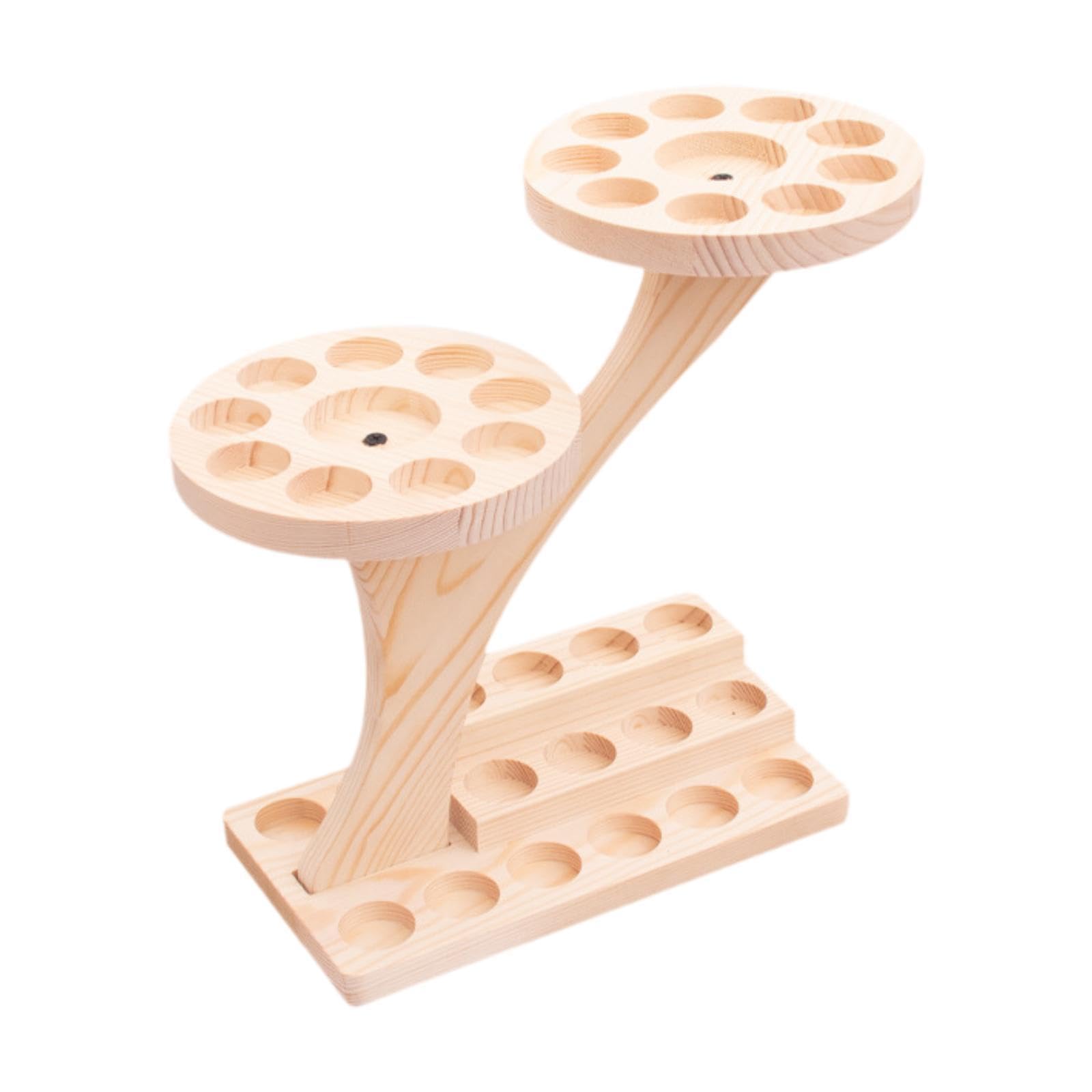 CHUOZI Essential Oil Bottles Wooden Storage Display Stand Multi Tier for Holiday