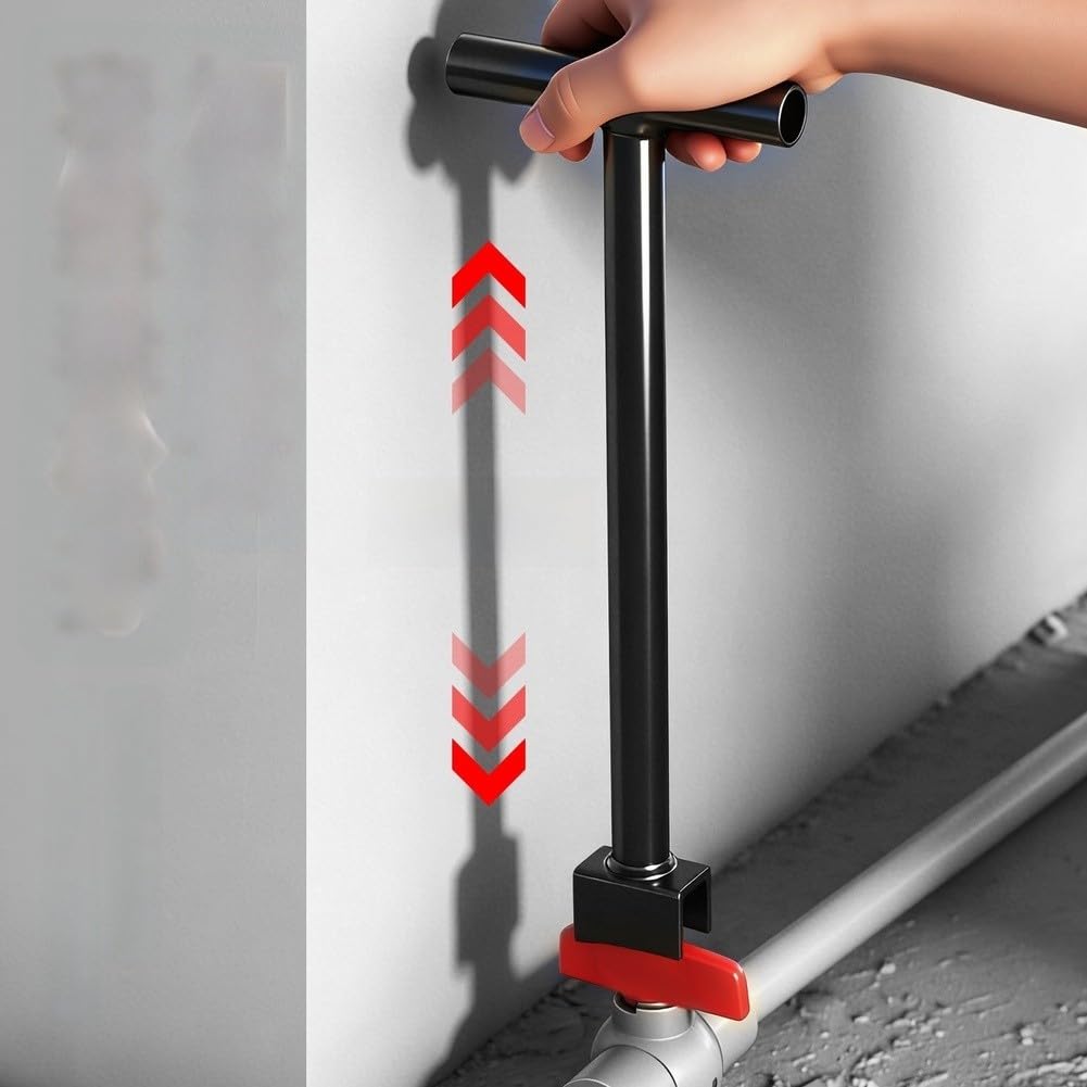 Chiave ausiliaria estesa per valvole da 21 mm con portata di 30 cm e manico ergonomico in lega nera per spazi ristretti (100 mm)
