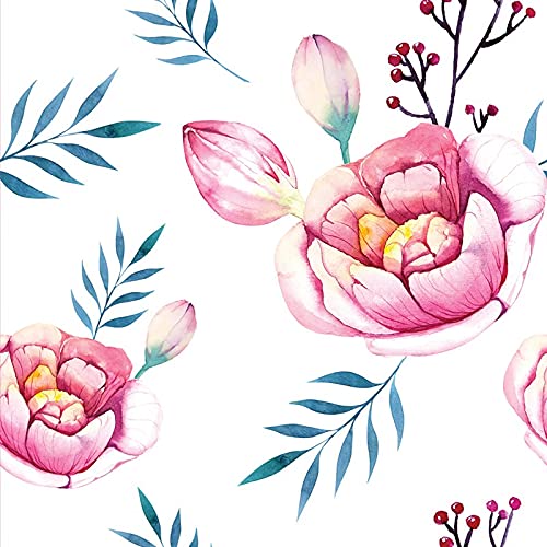 Papier peint stickers muraux 208x146 cm fleurs pastel auto-adhésive - 3
