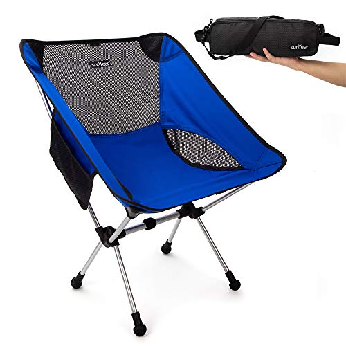 Sunyear Camping Chair Lightweight Portable Folding Backpacking Chairs, Small Compact Collapsible Backpack Camp Chair for Outdoor, Hiking, Picnic