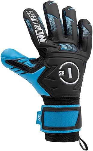 Miniatura 4 de N1 Goalkeeper gloves Beta 2.0 - Guantes de fútbol juvenil con corte negativo y palma de látex alemana. Guantes de portero de fútbol para niños