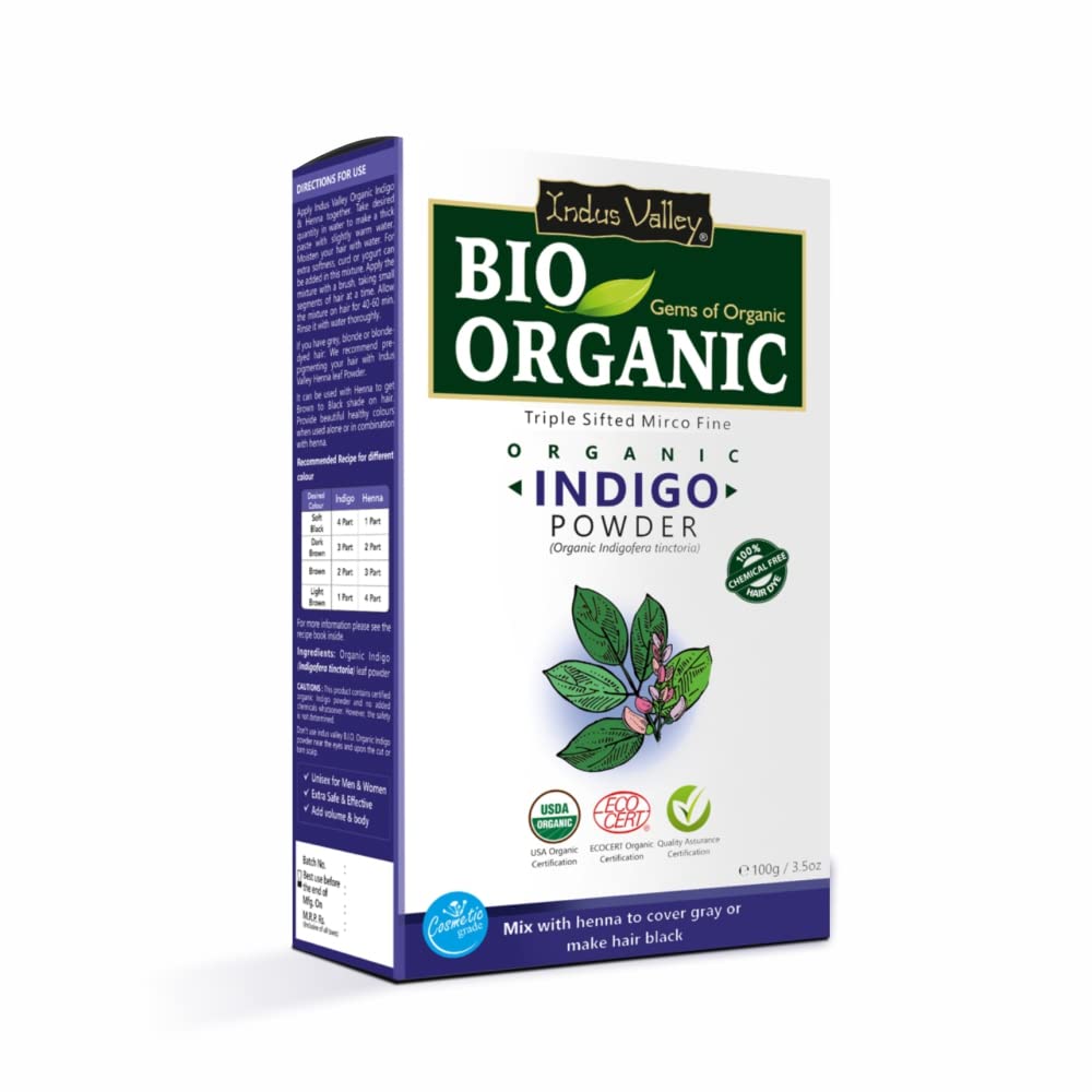I.V BIO ORGANIC INDIGO POWDER+HERBAL HENNA +HIBISCUS POWDER