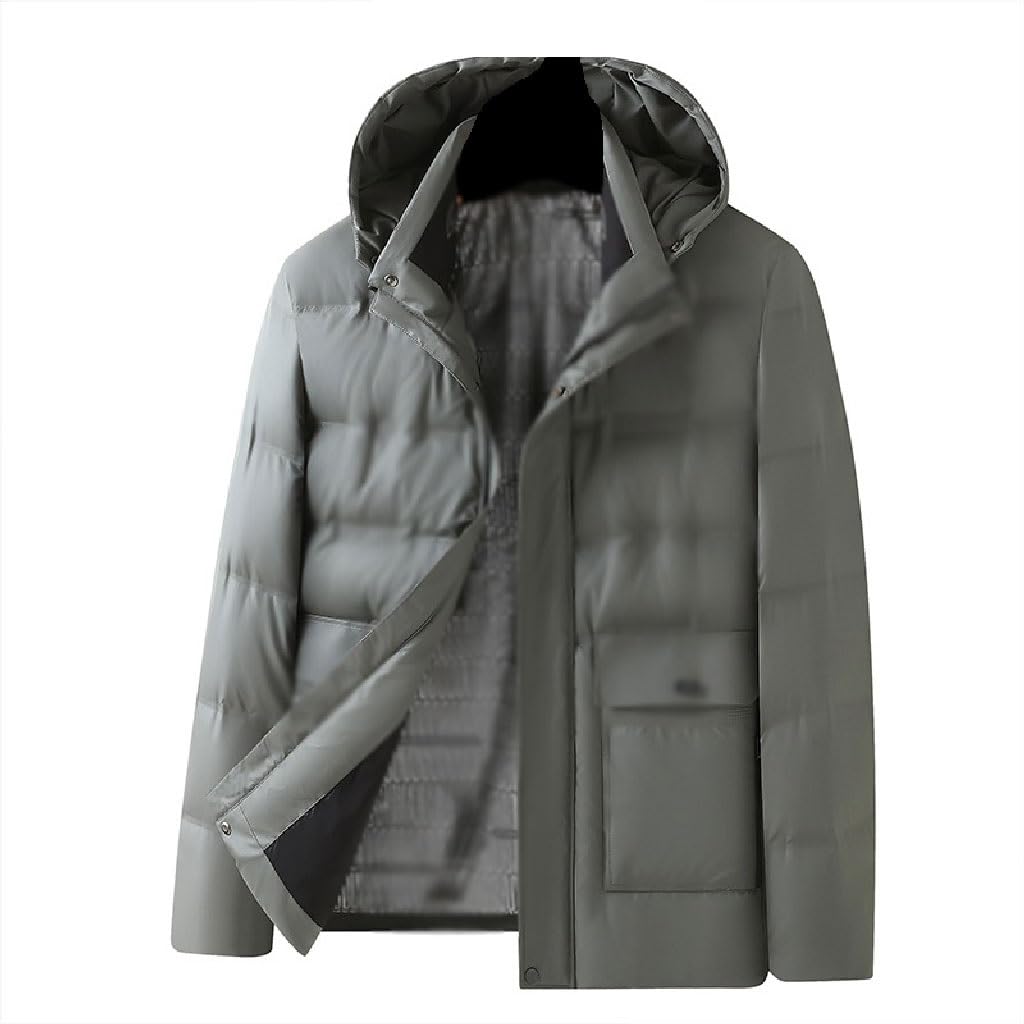 Doudoune à capuche homme JFDBGU veste d'hiver chaude affaires taille 195