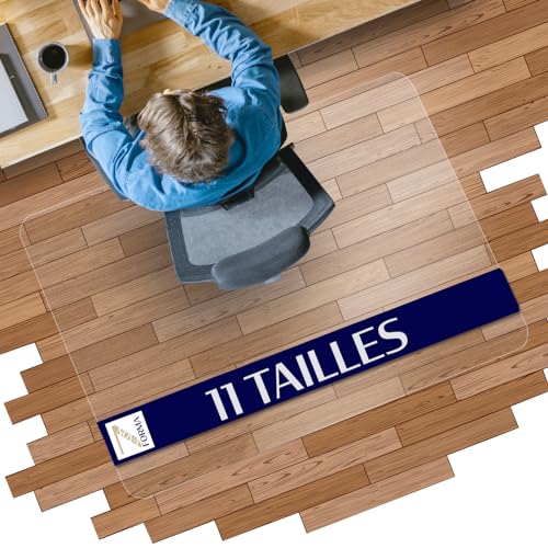 NOVA FORMA Tapis de Protection de Sol en Pet recyclé pour sols durs – Tapis antidérapant sous Chaise de Bureau – Protège Sol Contre Les Rayures & Les...