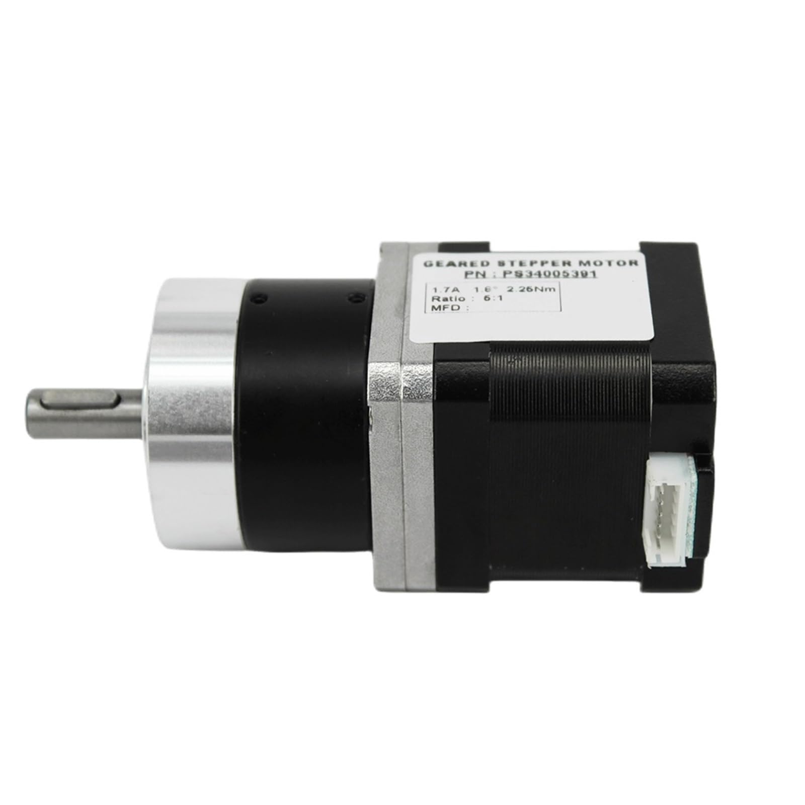 Motor paso a paso Bipolar Motor paso a paso Nema 17 Motor paso a paso longitud cuerpo 40 mm 1.7A 0.45Nm Relación caja cambios planetaria 5:1 Eje chavetero PS34005791