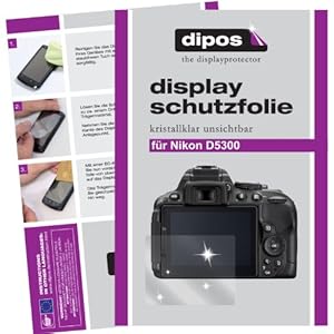 Dipos Displayschutzfolie Klar für Nikon D5300