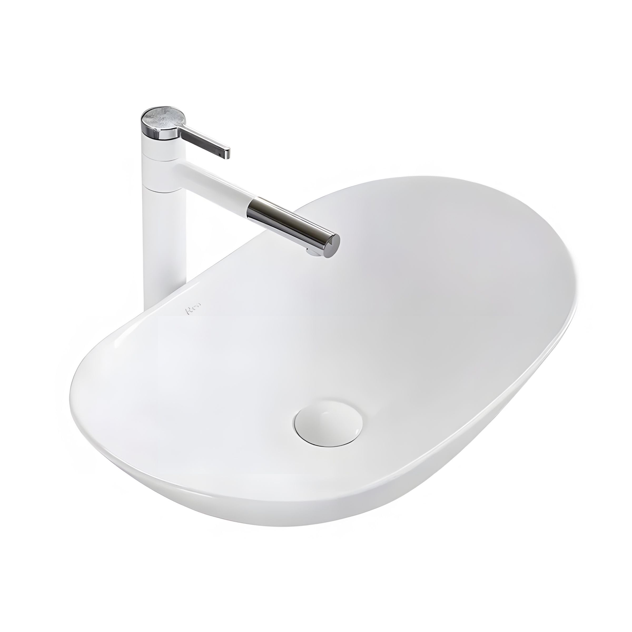 Rea Bathroom Sink Made of Ceramic Royal - White - REA-U0441 — image 1