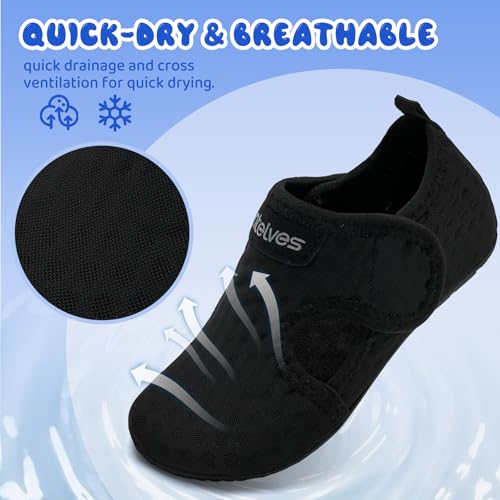 Image of WateLves Kids Water Shoes Toddler Girls Boys Barefoot Non-Slip Quick Dry Aqua Socks for Beach Swim Walking