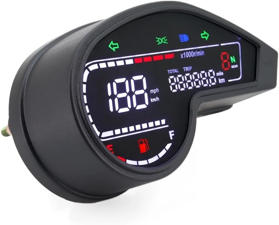 Motorcycle Odometer Gauge Motorcycle Instrument Digital LED Odometer Tachometer Tachometer For NXR150 NXR125