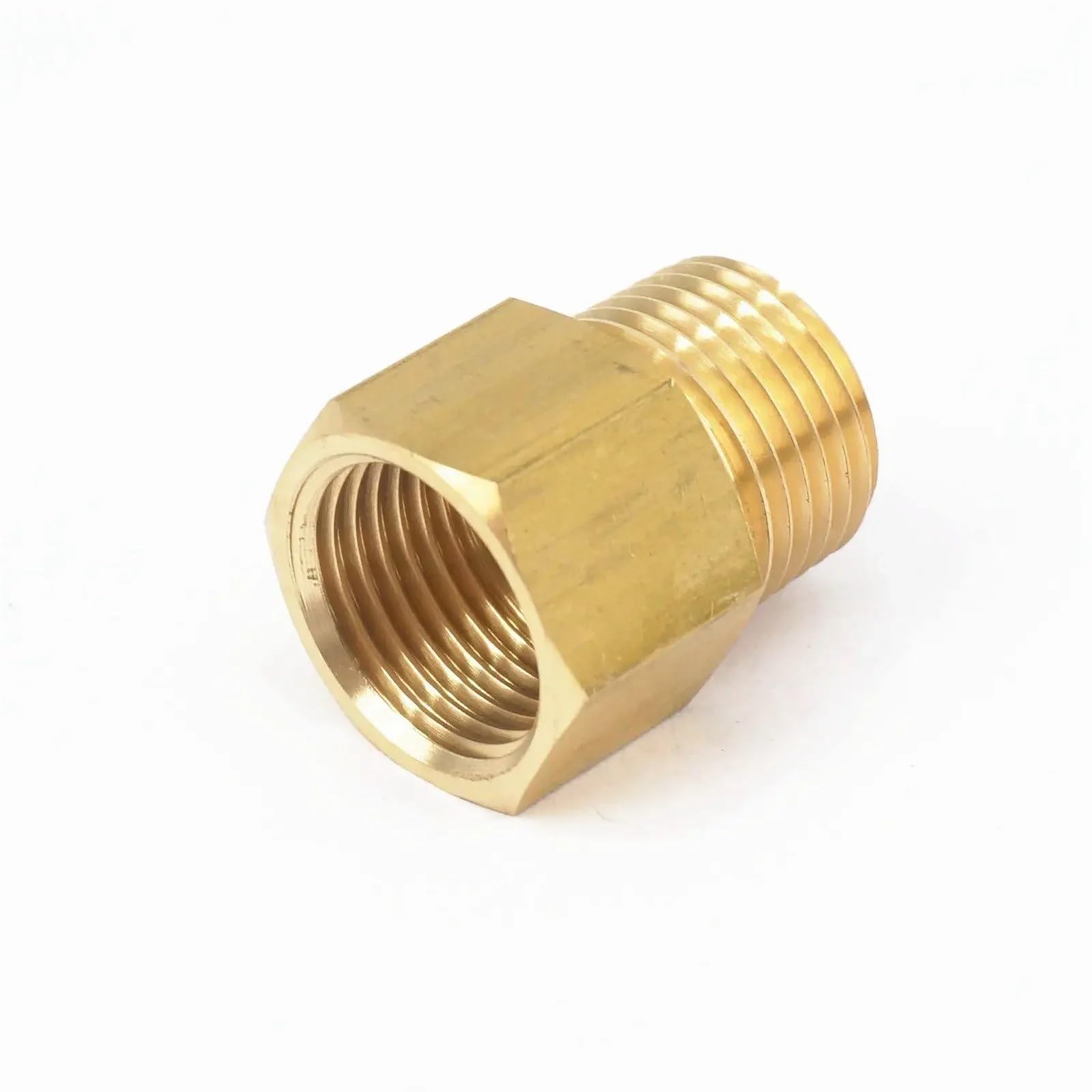 Connettore maschio NPT da 1/2" x 1/2" BSPP femmina in ottone per manometro aria gas carburante acqua pressione 229 PSI