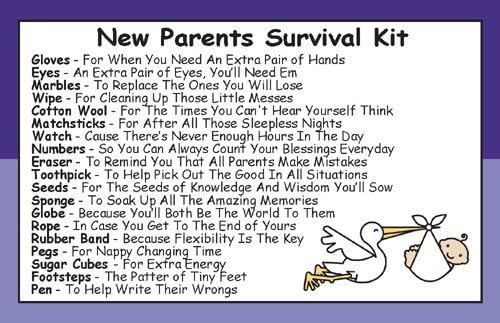 parent survival kit funny