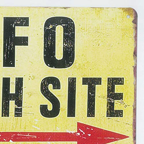 Nc Fallout Shelter Vintage Metal Tin Sign Garage Decor Man Cave Sign Tin Sign Vintage Retro Area Ufo Waring Signs Outdoor Street Garage Metal Aluminum Tin Sign #TOP1