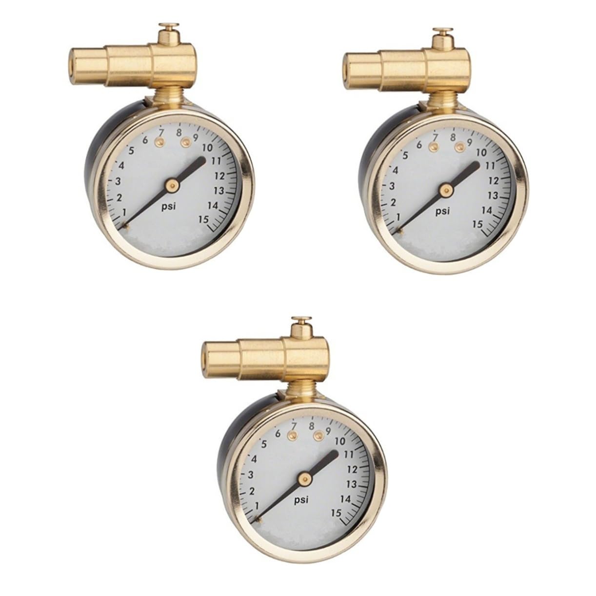 OUNONA 3 Pièces Manomètre à Cadran Manomètre Numérique s Pour Pneus Jauge De Pression D'air Jauge De Pneu D'air Pour Pneus Testeur De Pression Des