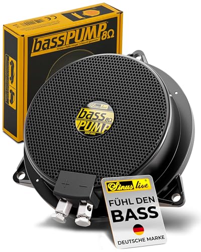 Sinuslive 11380 Bass Pump III 8 Ohm Hauts Parleurs Auto - Noir